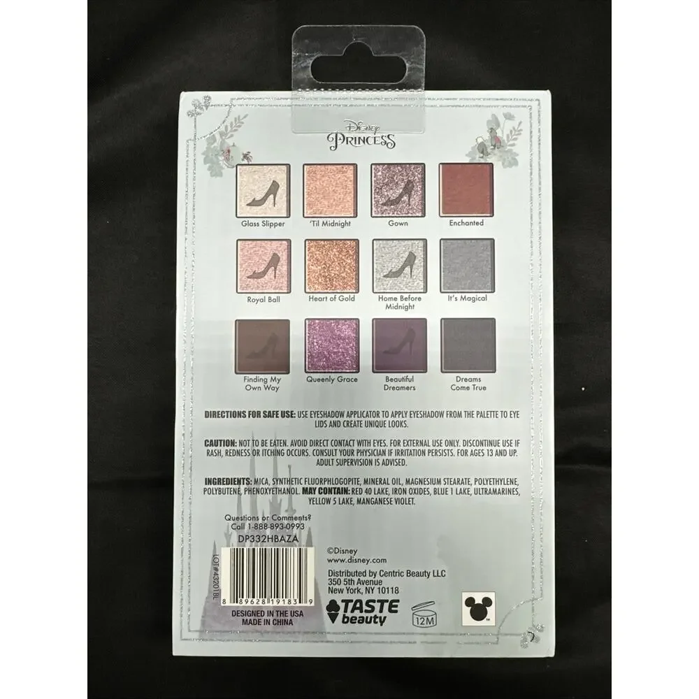 New Disney Storybook Princess Cinderella 12 Eye Shadow Makeup Palette w/ Mirror - Picture 3 of 7